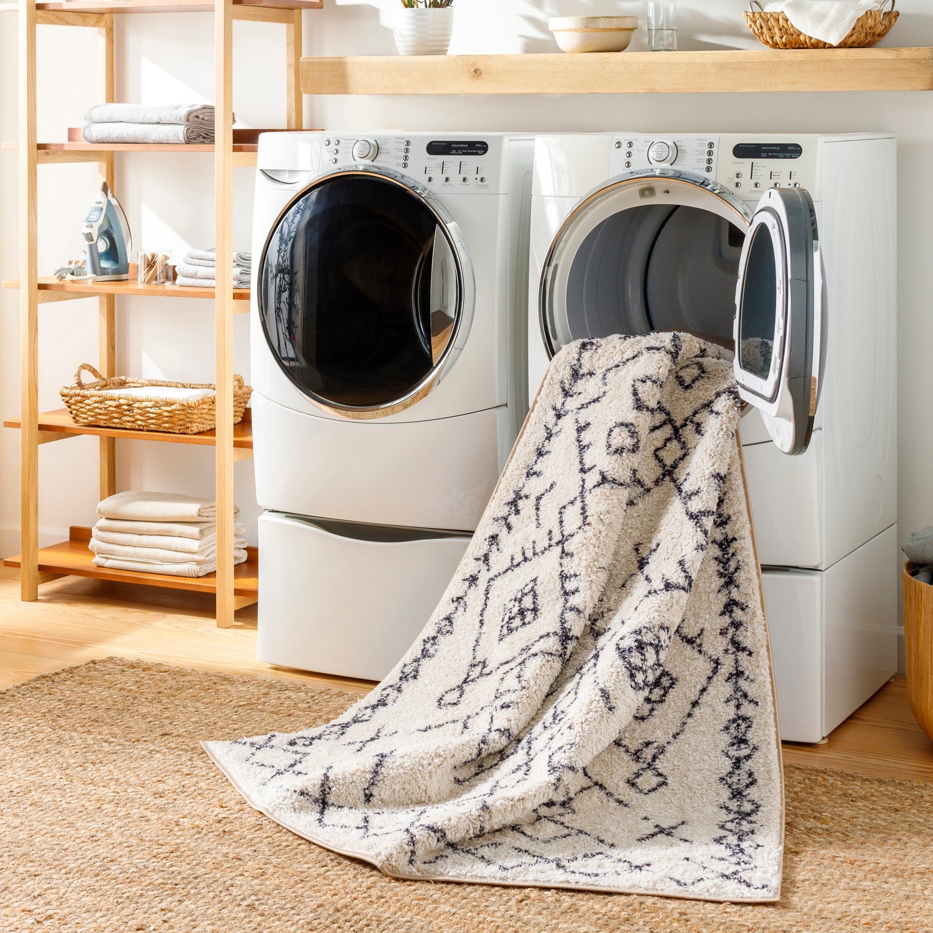 Lykke Machine Woven Rug Livabliss Lykke
