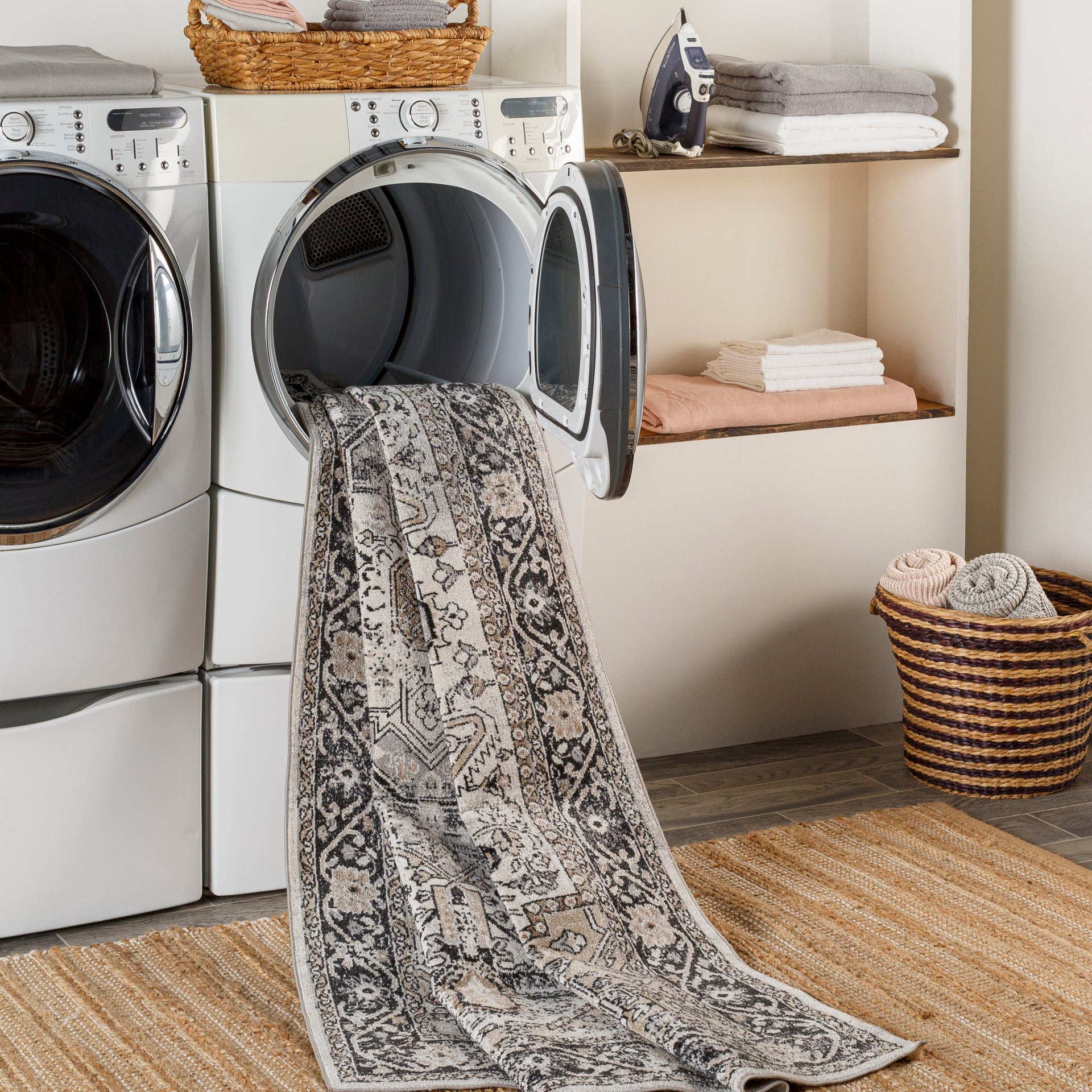 Lavadora Machine Woven Rug Livabliss Lavadora