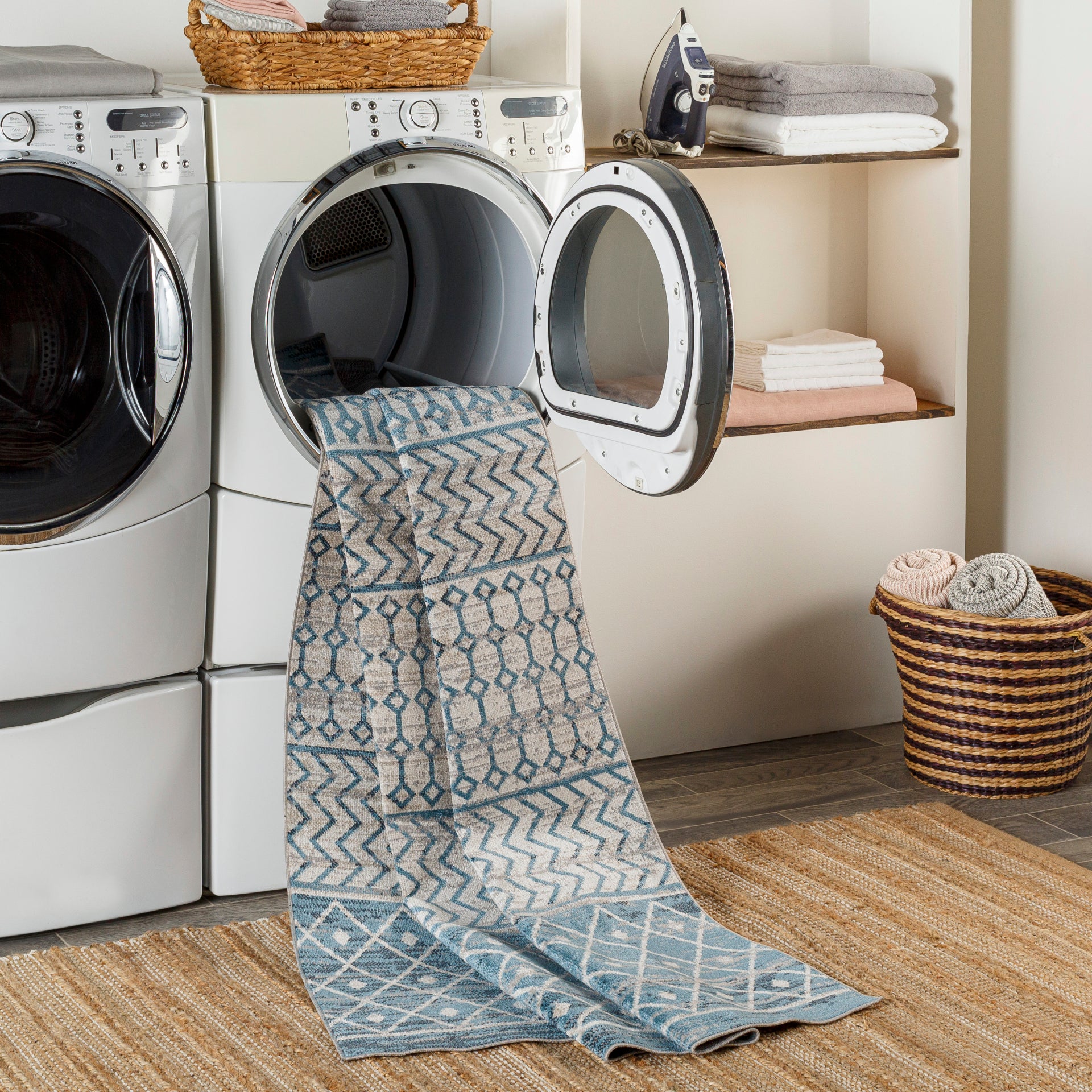 Lavadora Machine Woven Rug Livabliss Lavadora