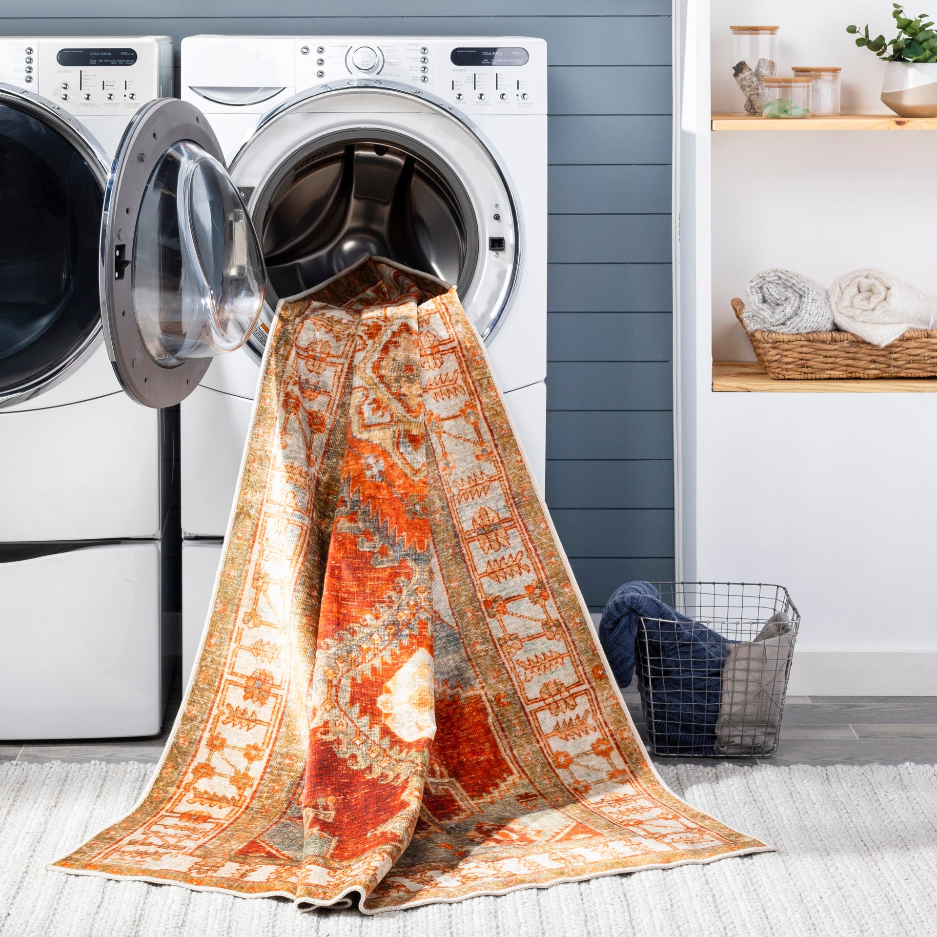 Lavable Machine Woven Rug Livabliss Lavable