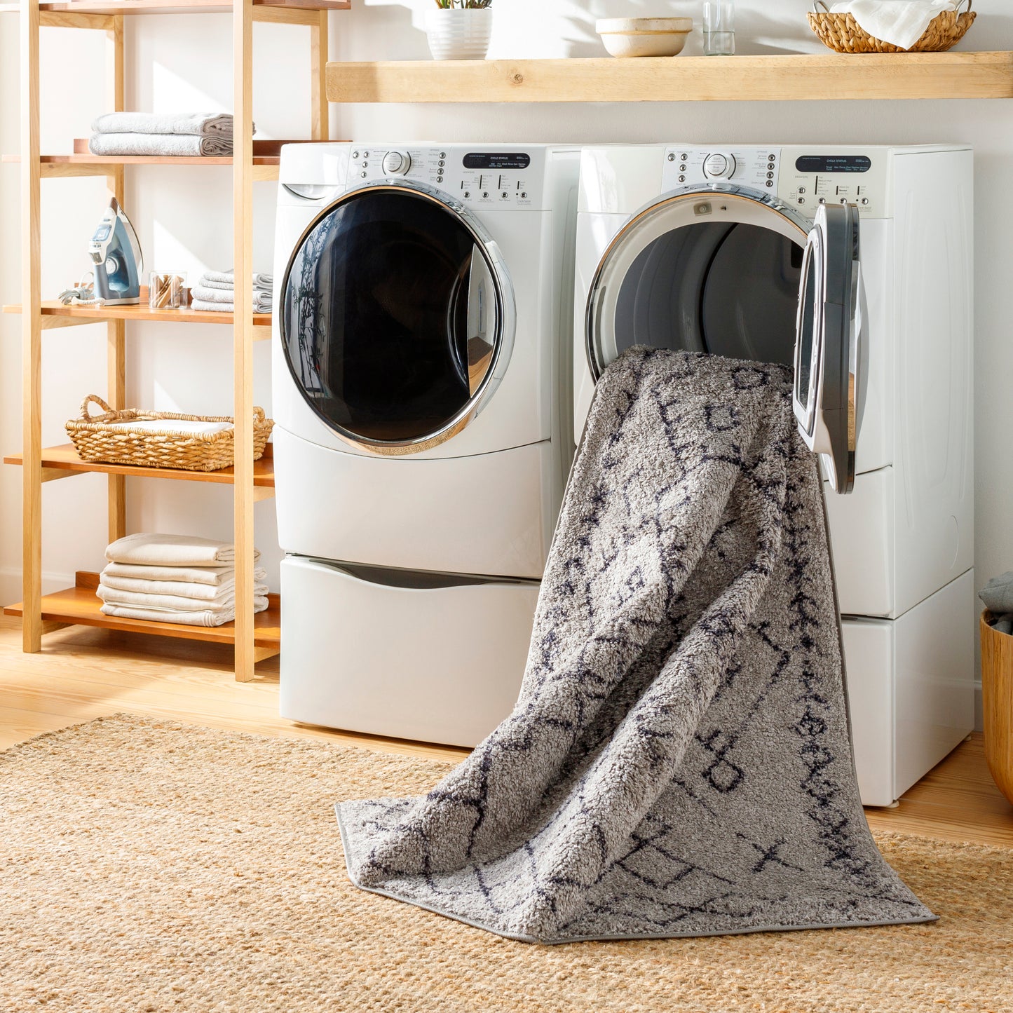 Lykke Machine Woven Rug Livabliss Lykke