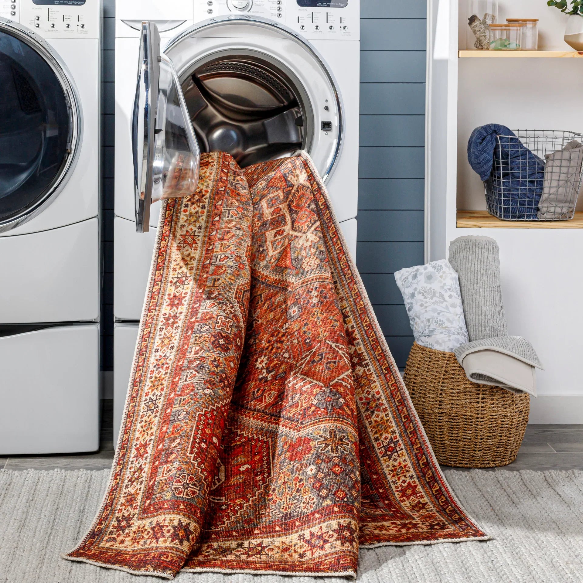 Amelie Machine Woven Rug Livabliss Amelie
