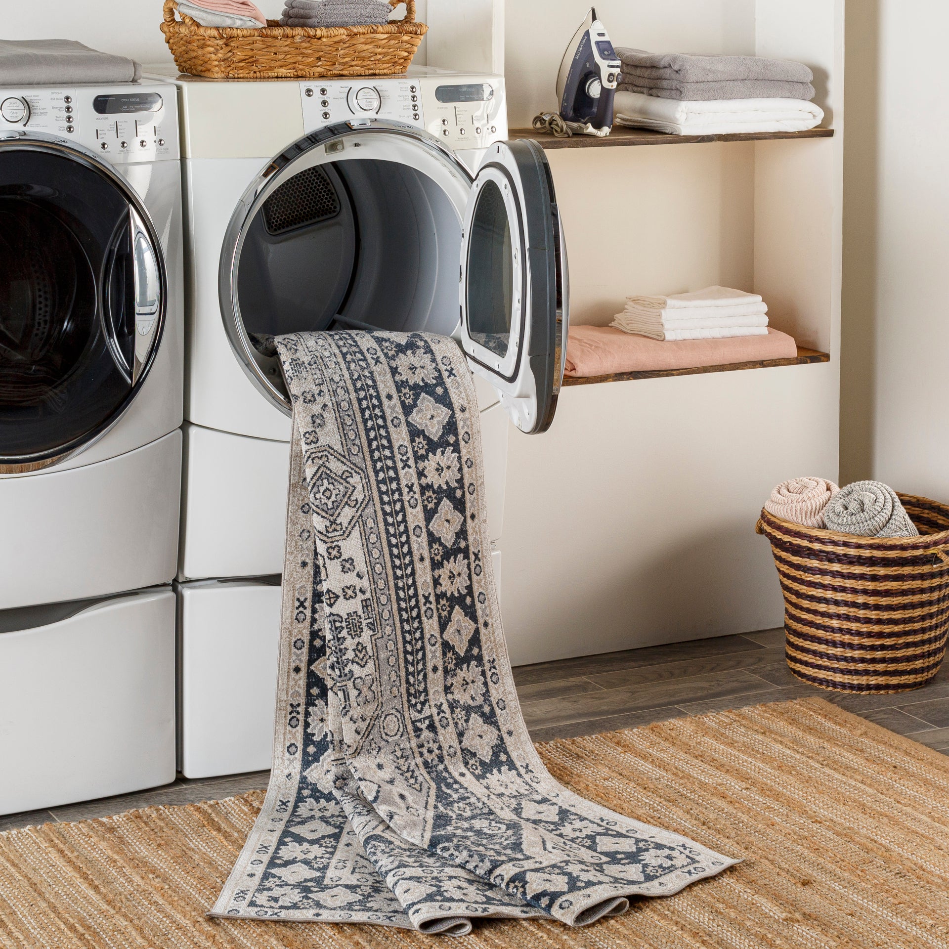 Lavadora Machine Woven Rug Livabliss Lavadora