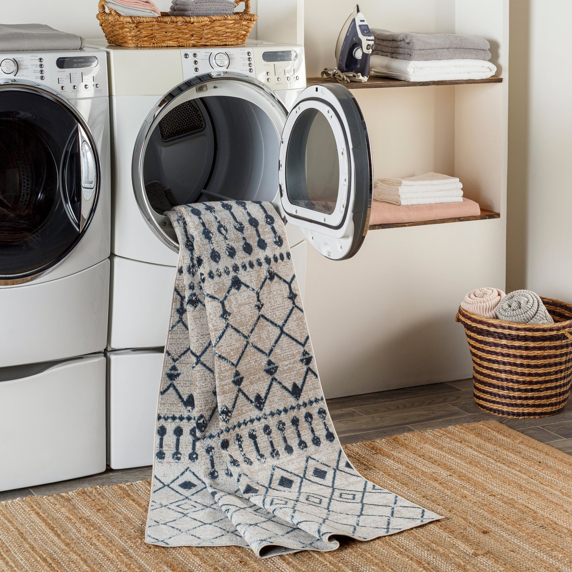 Lavadora Machine Woven Rug Livabliss Lavadora