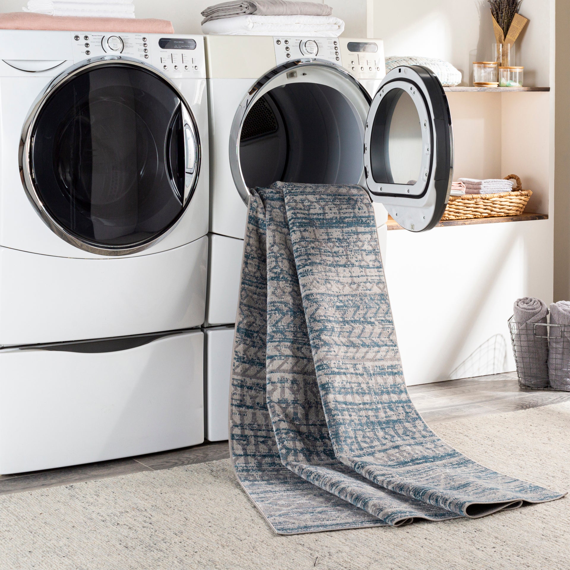 Lavadora Machine Woven Rug Livabliss Lavadora