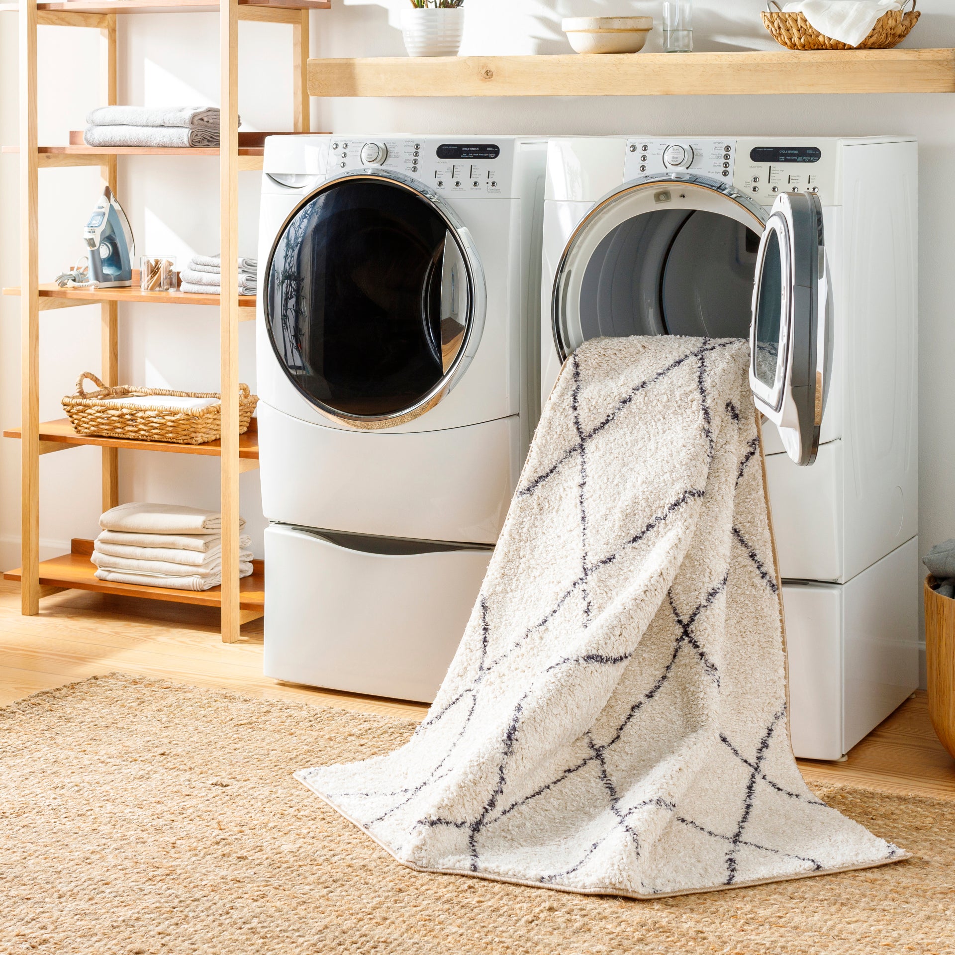 Lykke Machine Woven Rug Livabliss Lykke