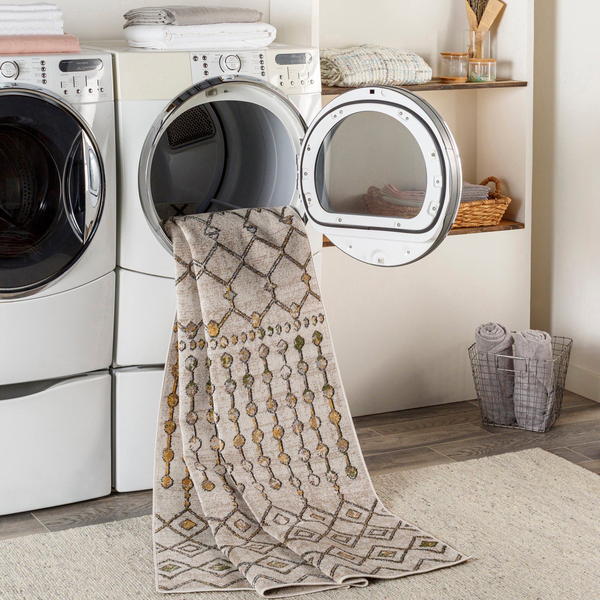 Lavadora Machine Woven Rug Livabliss Lavadora
