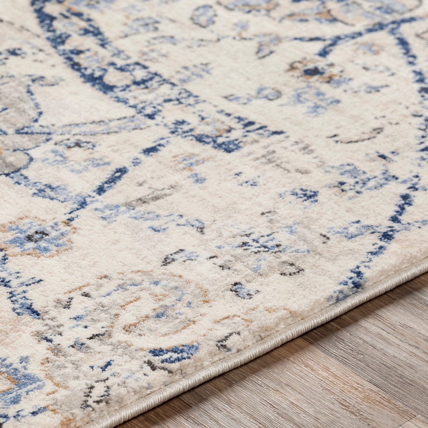 Indigo Machine Woven Rug Livabliss Indigo