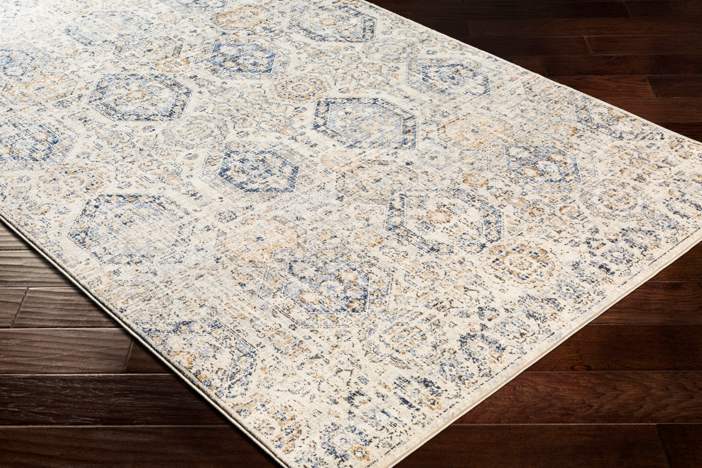 Indigo Machine Woven Rug Livabliss Indigo