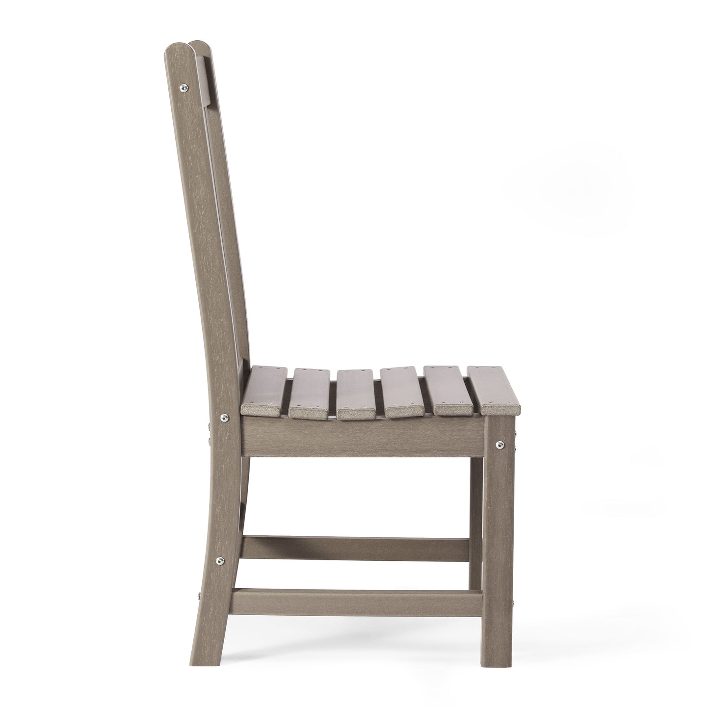Tuscany All-Weather Outdoor Patio Dining Chair Weathered Wood Seahawk Designs Patio Dining Chairs