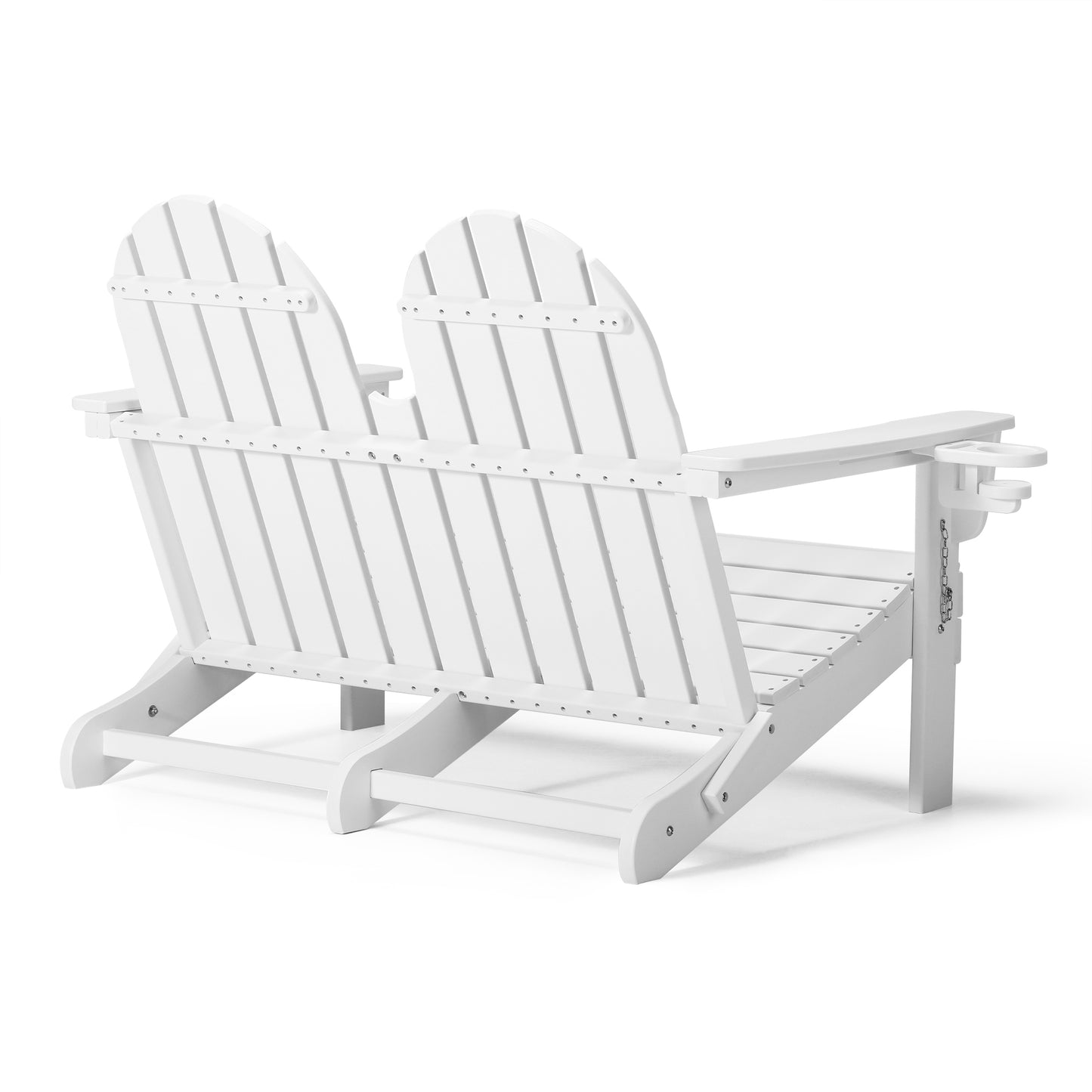 Magnolia Adirondack 49" Folding Bench Seahawk Designs Patio Benches