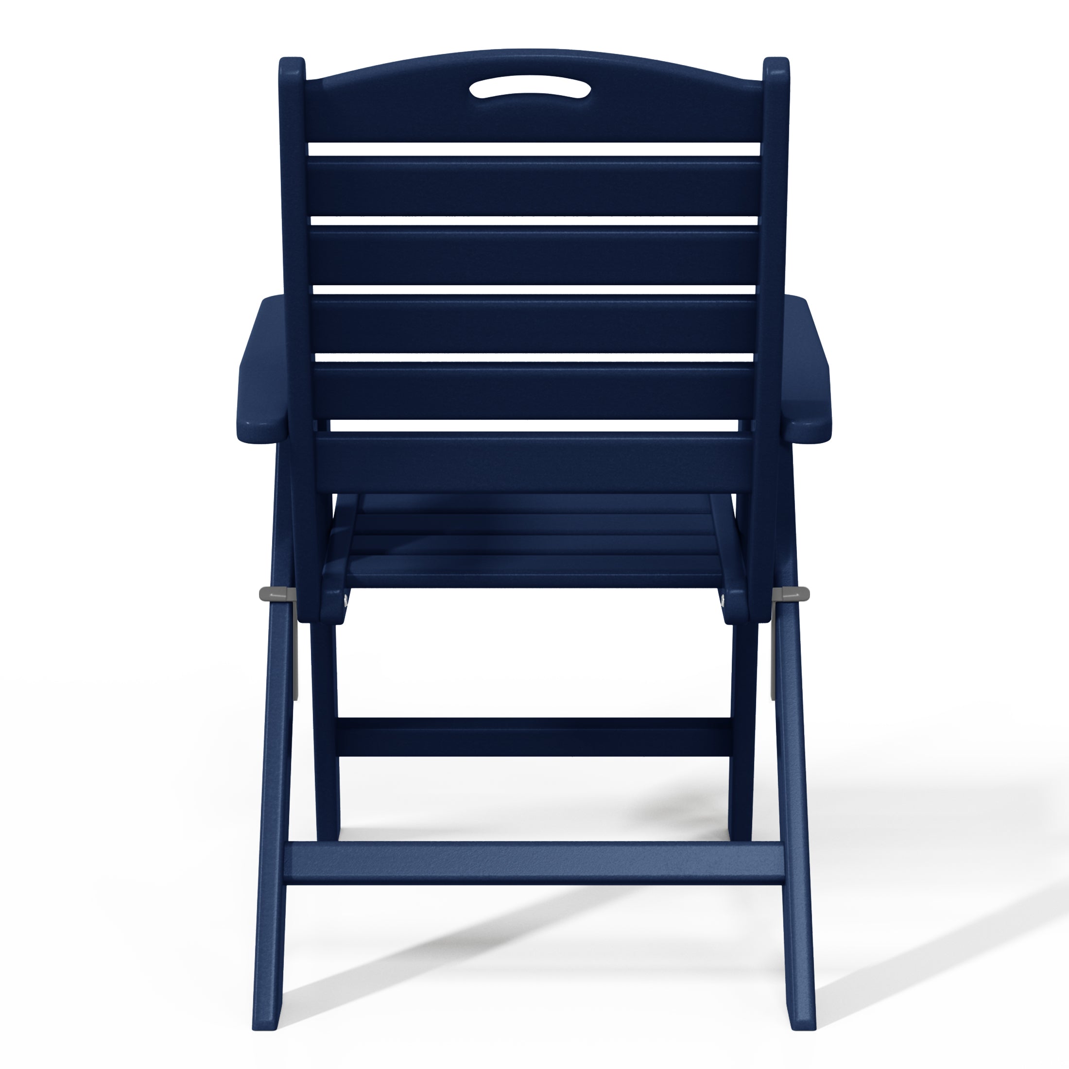 Aarhus All-Weather Outdoor Patio Folding Tall Back Dining Chair (38" High) Seahawk Designs Patio Dining Chairs