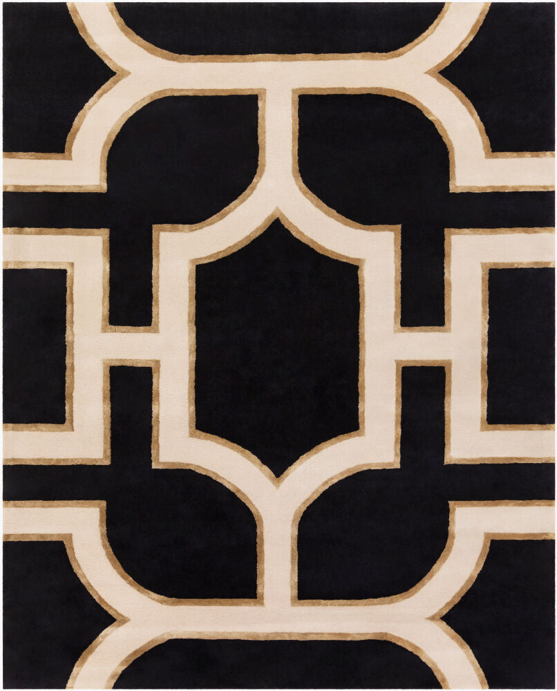 Intermezzo Handmade Rug — Black/Ivory