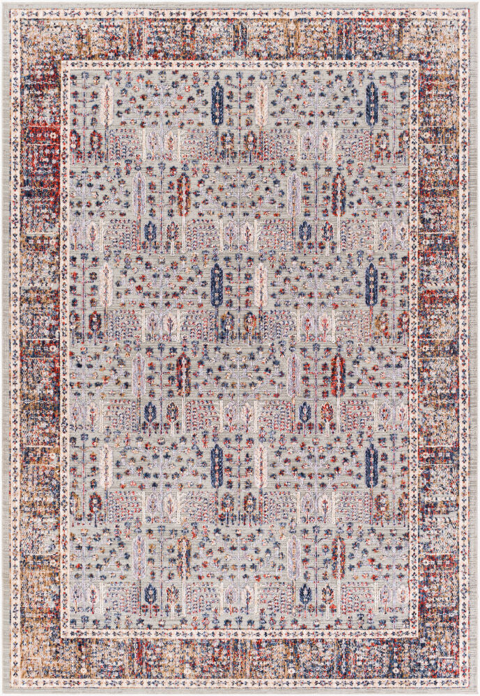 Infinity Machine Woven Rug — Brown/Charcoal