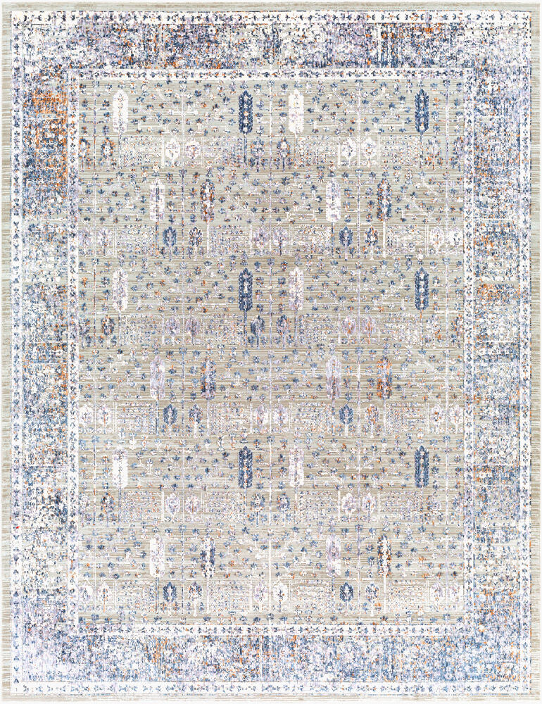 Infinity Machine Woven Rug — Brown/Charcoal