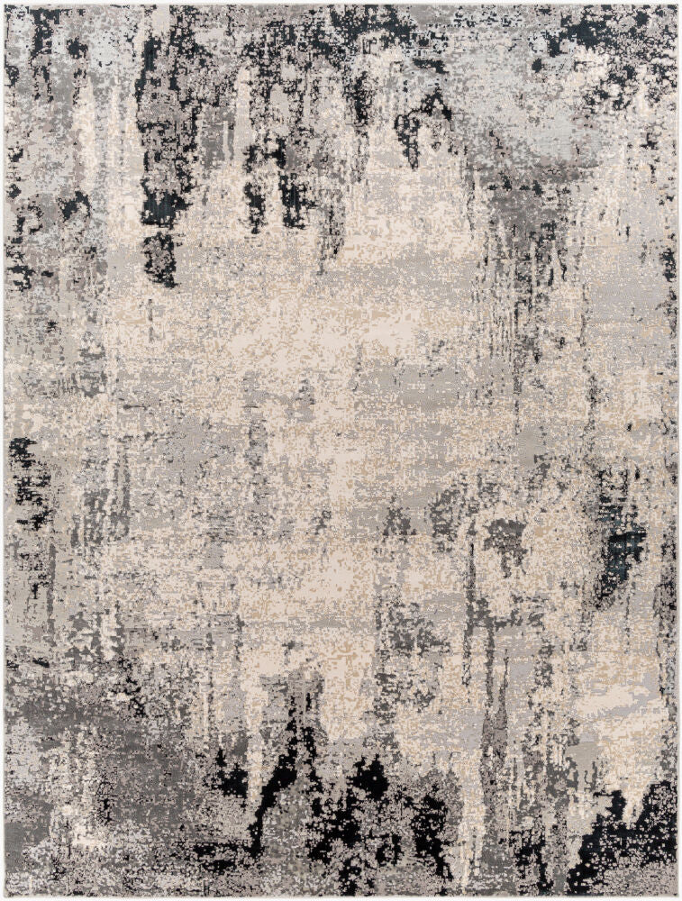 Impulse Machine Woven Rug — Black/Charcoal