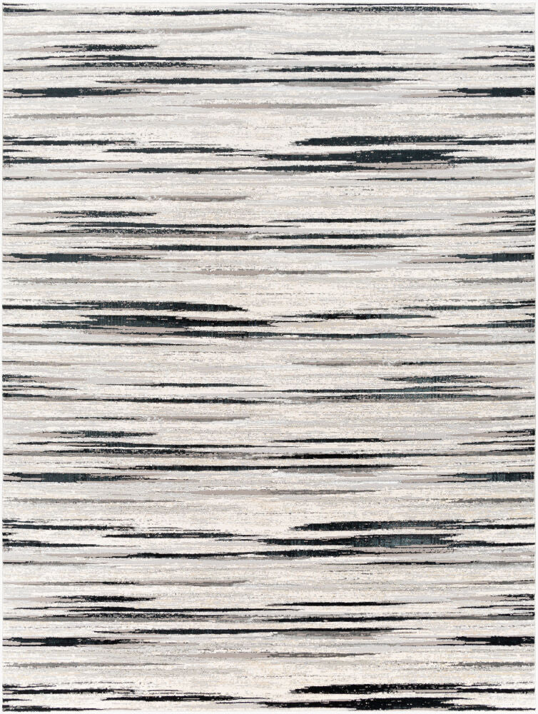 Impulse Machine Woven Rug — Black/Charcoal