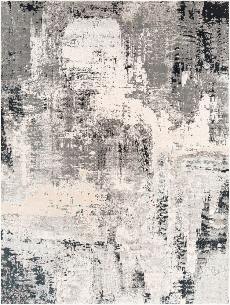 Impulse Machine Woven Rug — Black/Charcoal