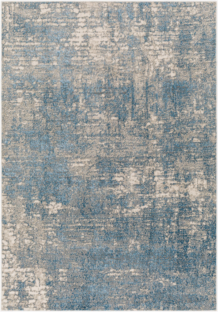 Impulse Machine Woven Rug — Cream/Deep Teal