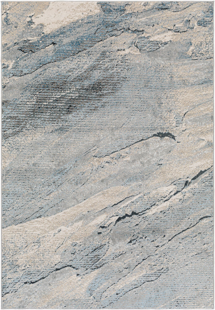 Impulse Machine Woven Rug — Black/Cream