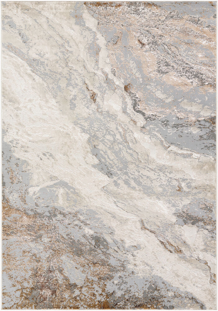 Impulse Machine Woven Rug — Cream/Gray