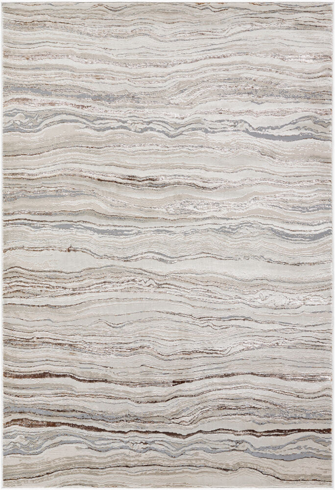 Impulse Machine Woven Rug — Cream/Ivory