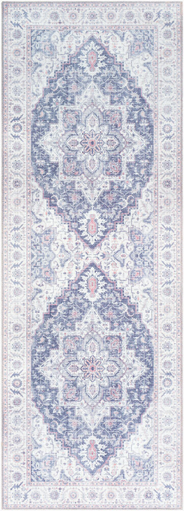 Iris Machine Woven Rug — Burgundy/Dark Purple