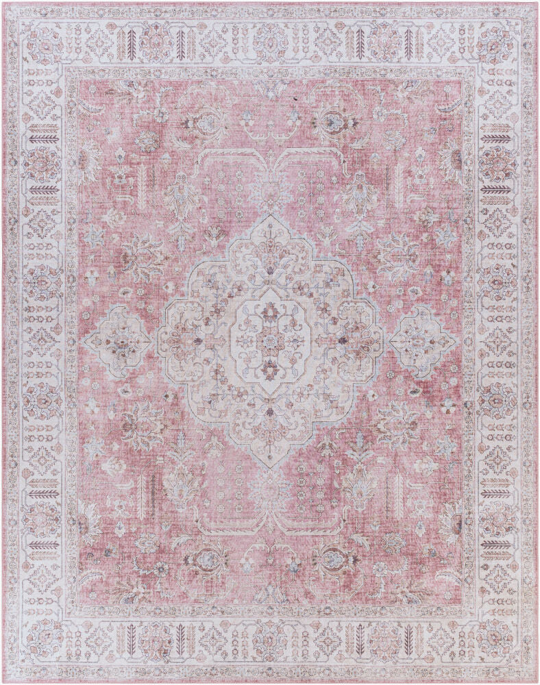 Iris Machine Woven Rug — Blush/Brown