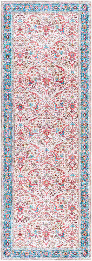 Iris Machine Woven Rug — Beige/Blue