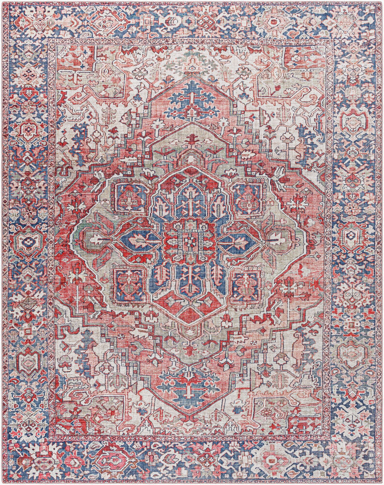 Iris Machine Woven Rug — Black/Blush