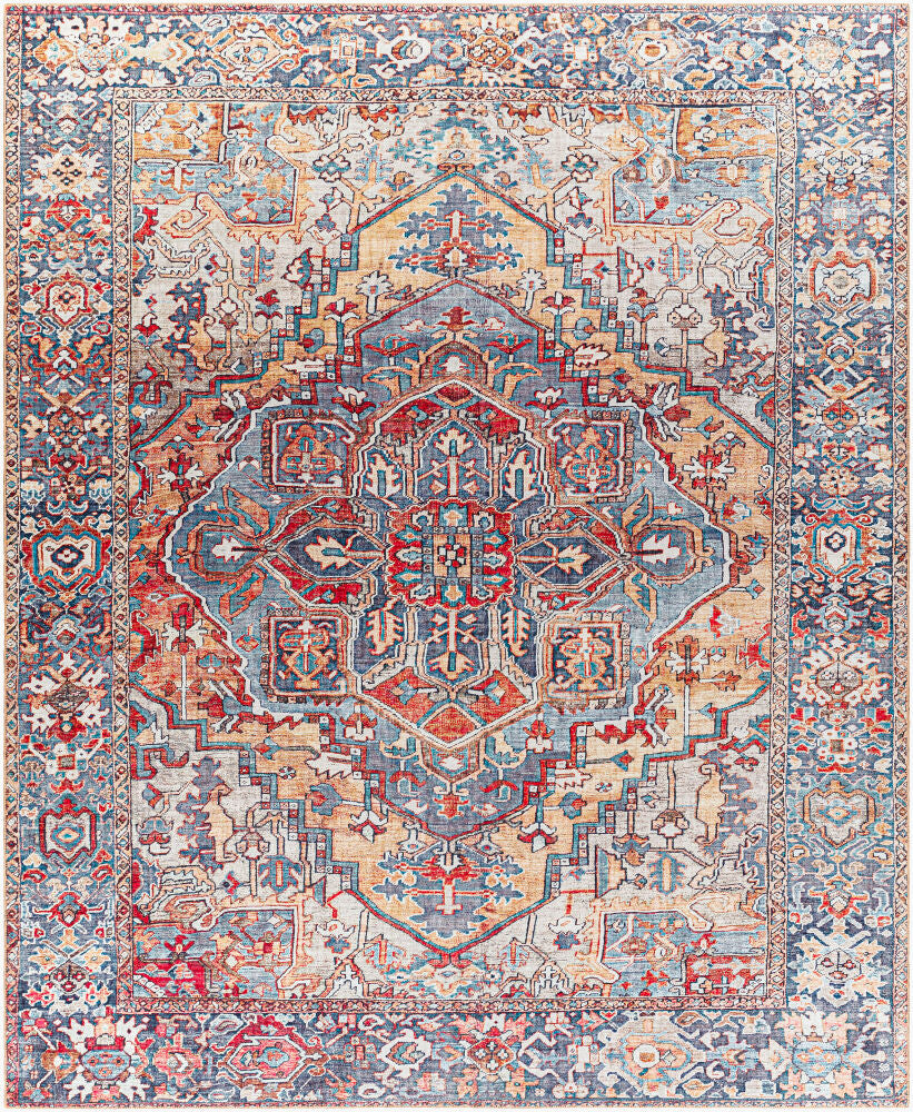 Iris Machine Woven Rug — Beige/Charcoal