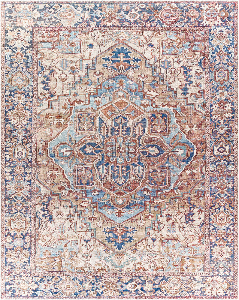 Iris Machine Woven Rug — Brown/Cream