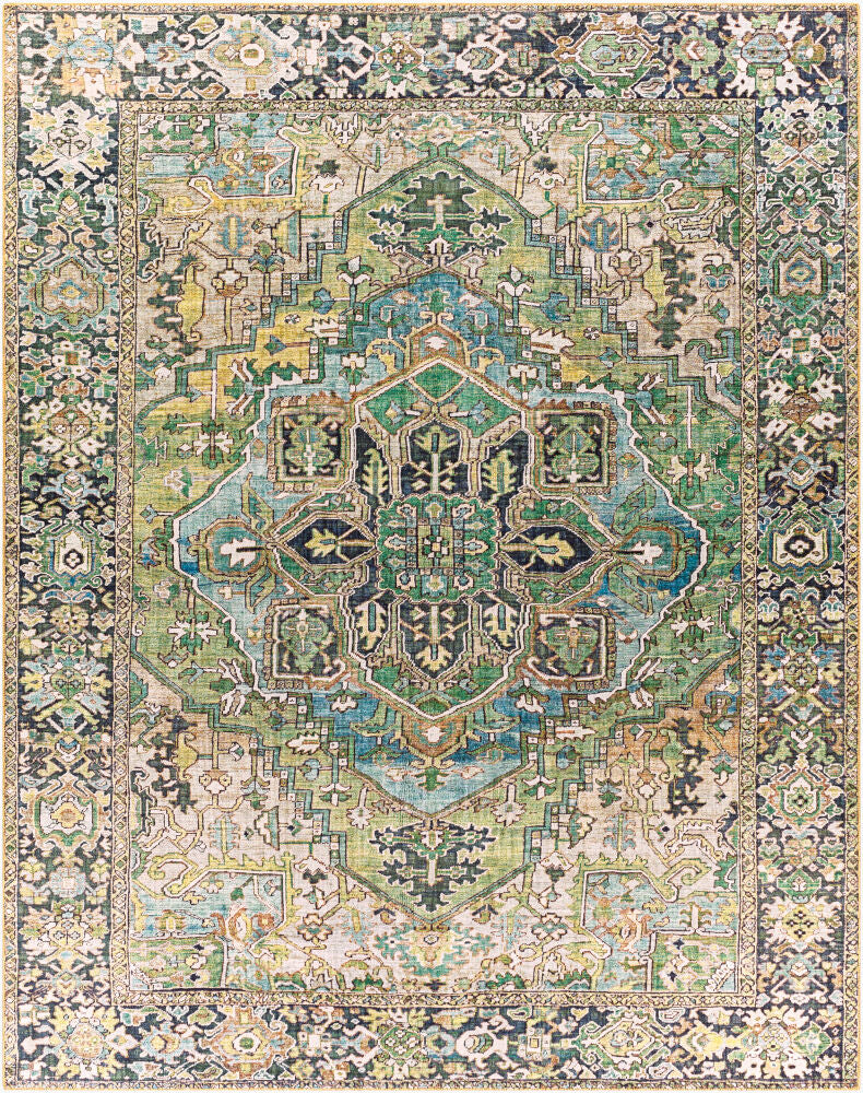 Iris Machine Woven Rug — Charcoal/Cream