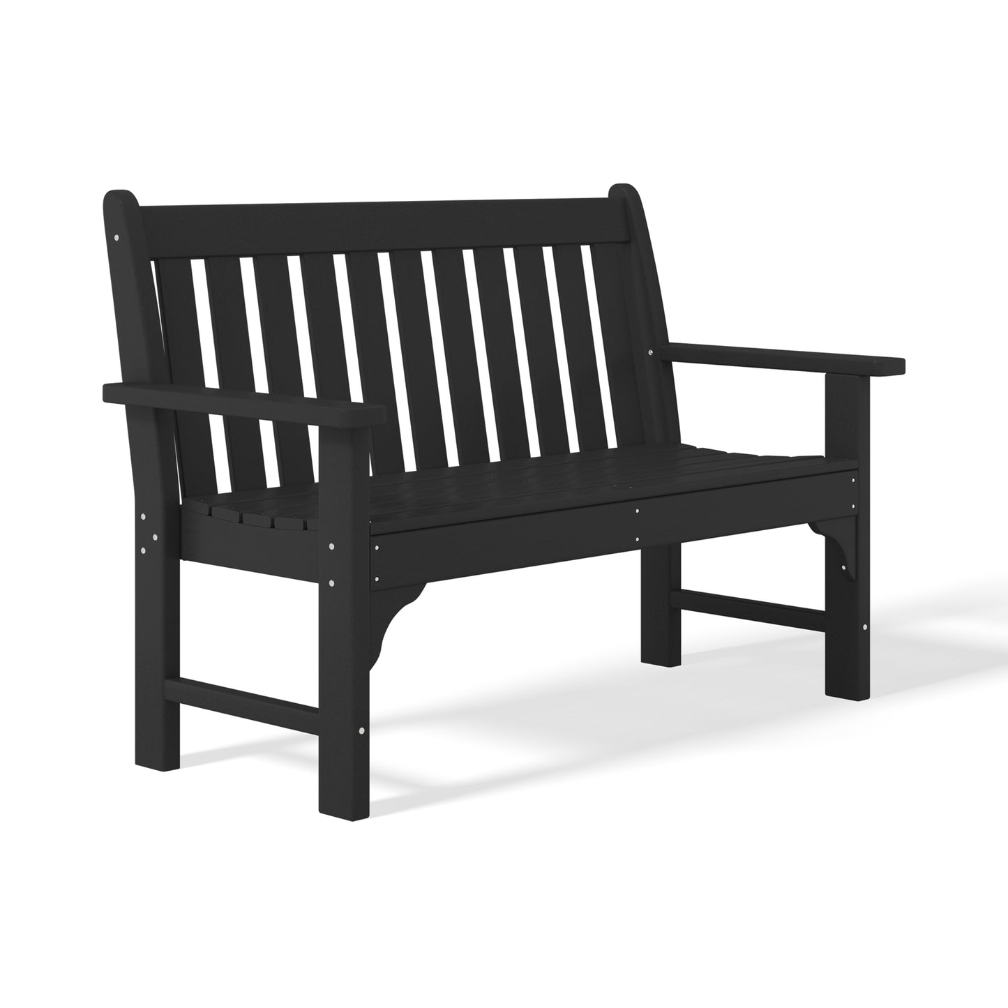 Tuscany 51" Garden Bench Black Seahawk Designs Patio Benches