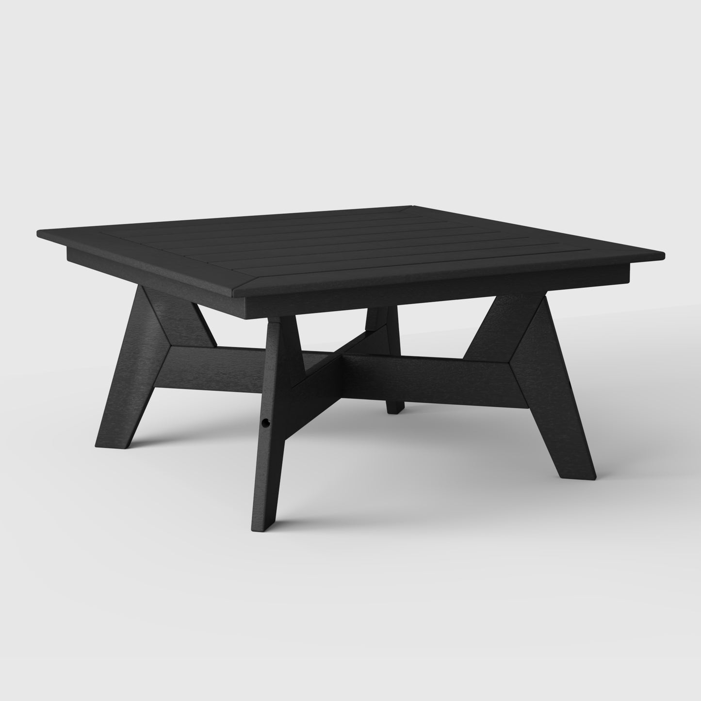 Scottsdale All-Weather Outdoor Square Coffee Table (37" Top) Black Seahawk Designs Patio Coffee Tables