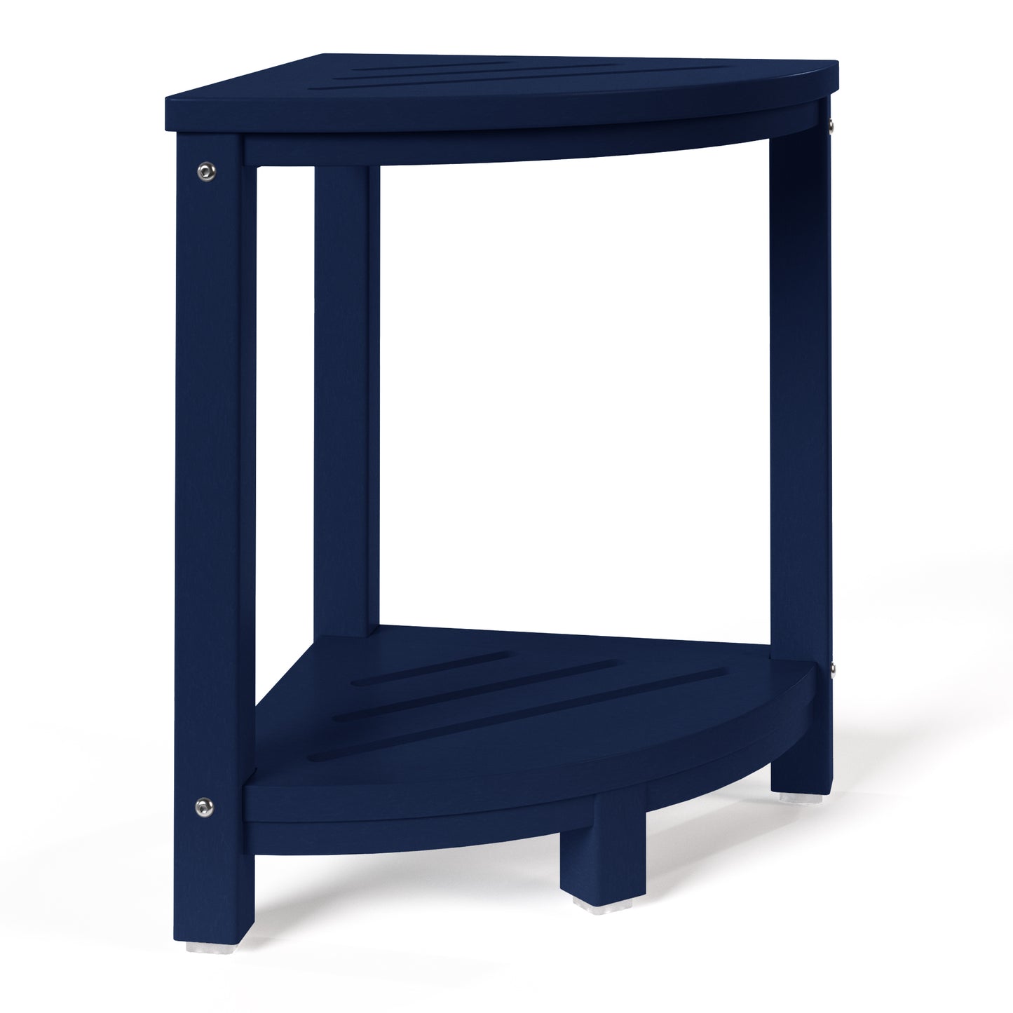 Cascade Bathroom Corner Bench/Table Navy Blue Seahawk Designs Shower Benches