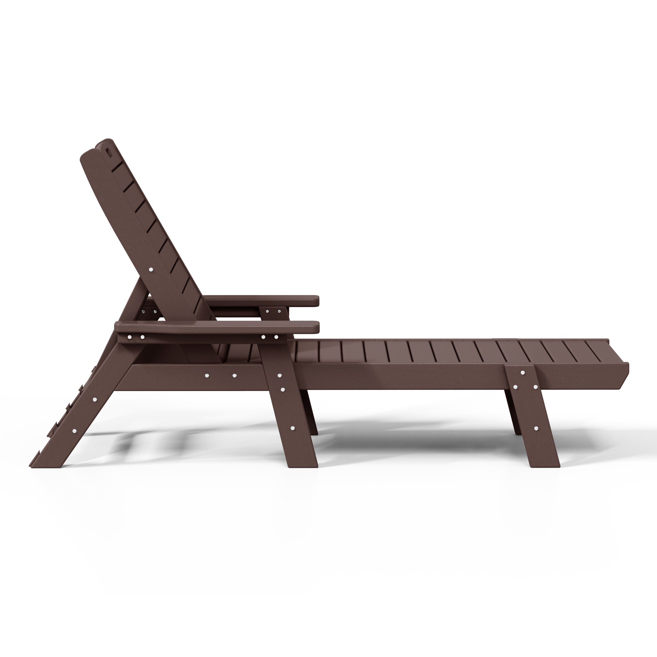 Santa Monica All-Weather Outdoor Reclining Sun Lounger with Arm Rests Dark Green Seahawk Designs Patio Chaise Lounges
