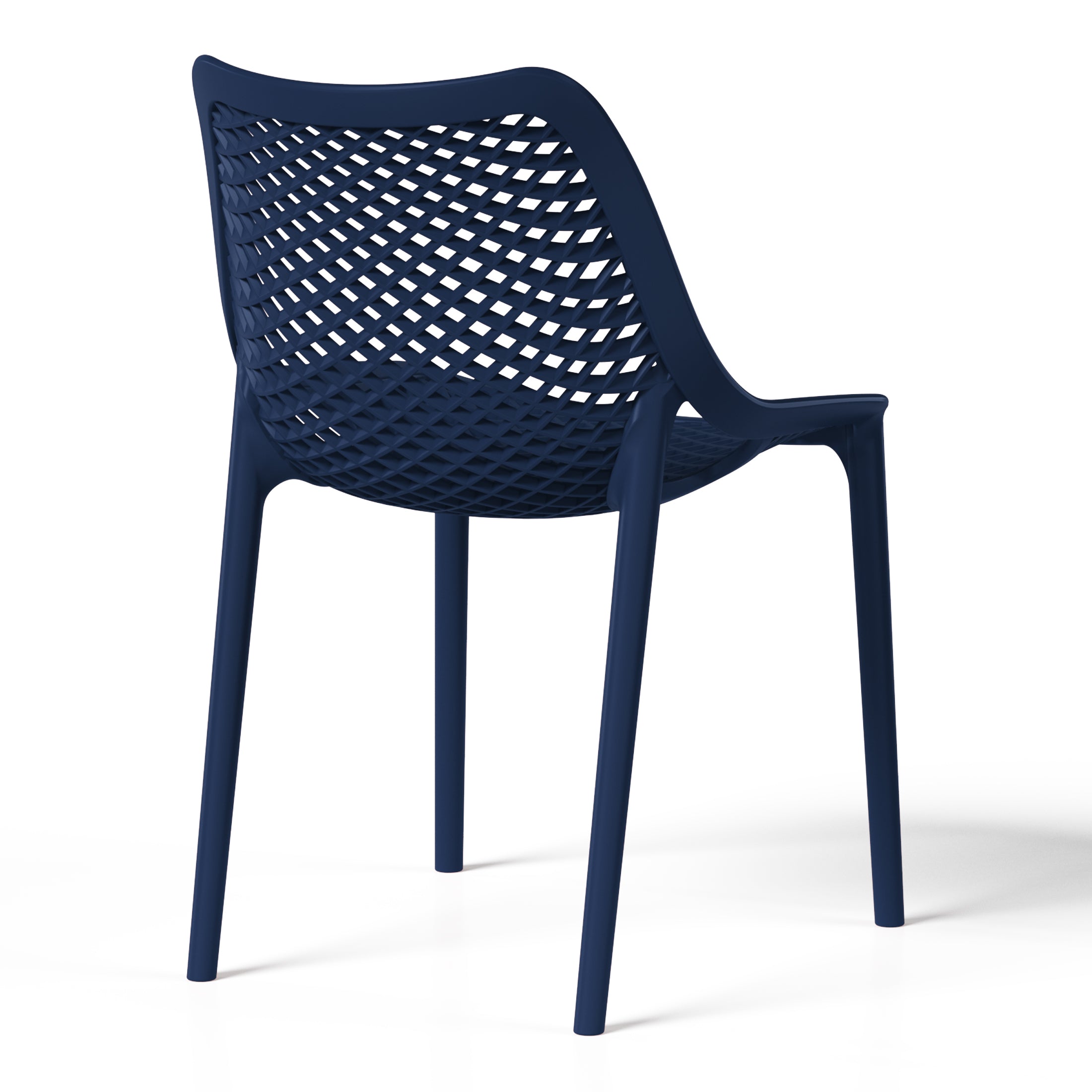 Polyform Stacking Dining Side Chair (Set of 2) Seahawk Designs Patio Dining Chairs