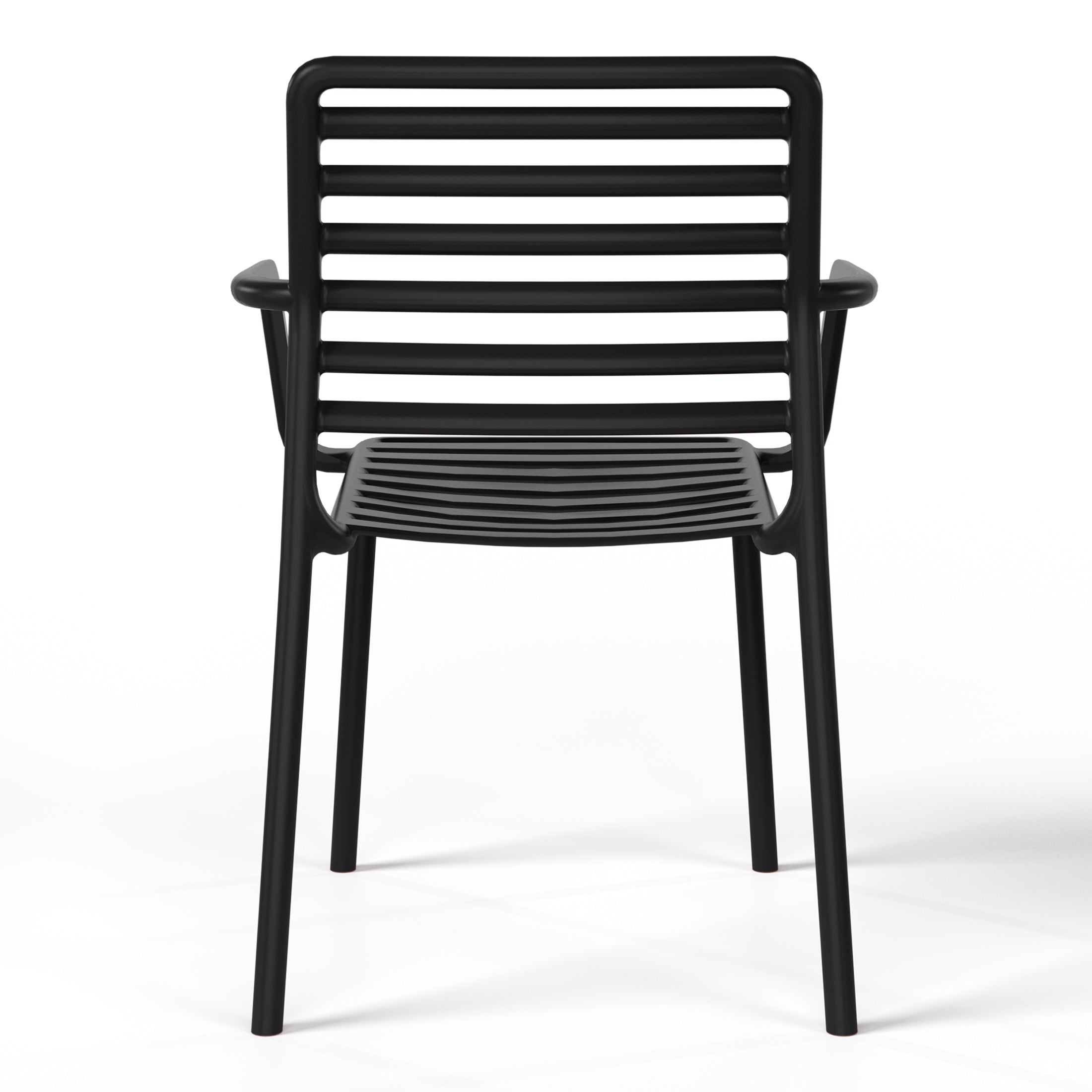 Polyform Stacking Dining Arm Chair (Set of 4) Seahawk Designs Patio Dining Chairs