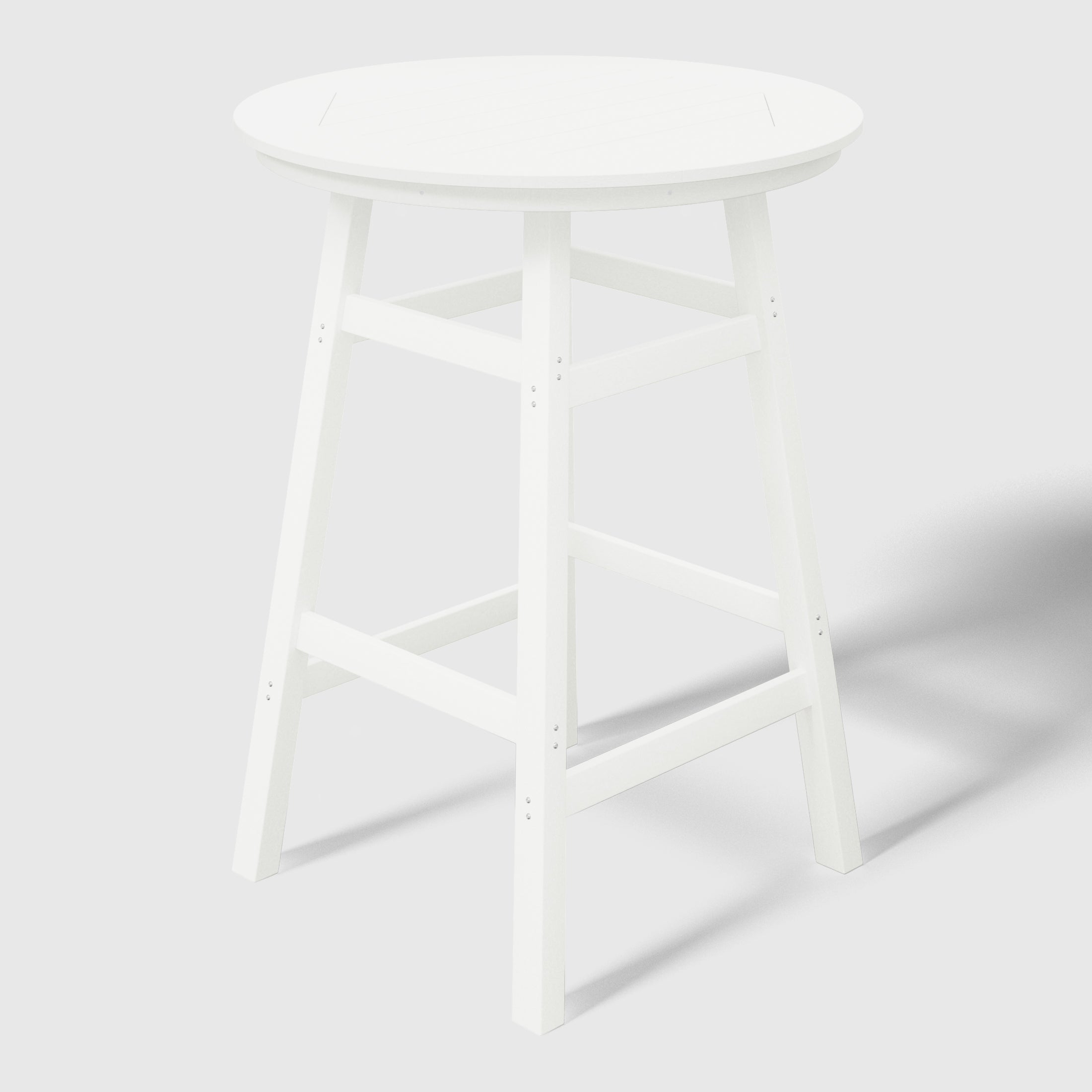 Stockholm All-Weather Outdoor 35" Round Bar Table (42" Height) White Seahawk Designs Patio Bar Tables