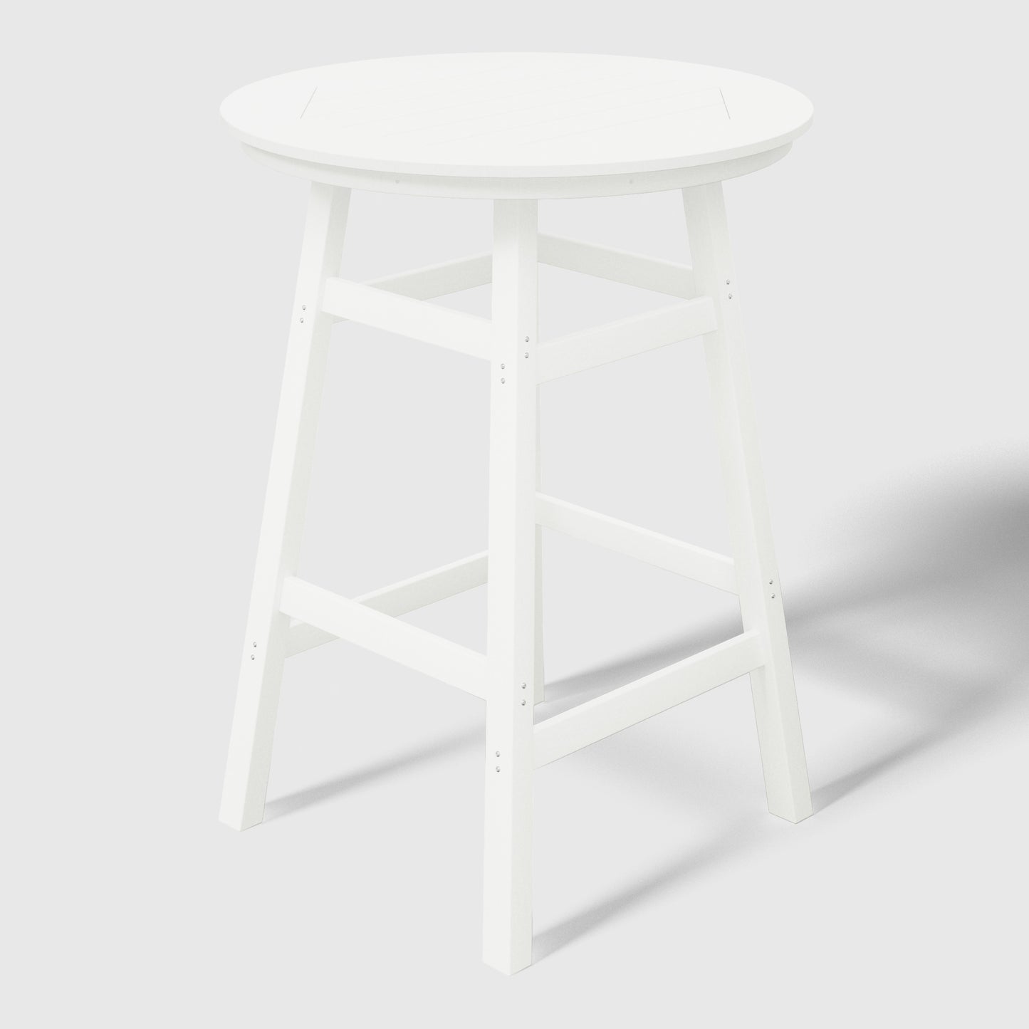 Stockholm All-Weather Outdoor 35" Round Bar Table (42" Height) White Seahawk Designs Patio Bar Tables