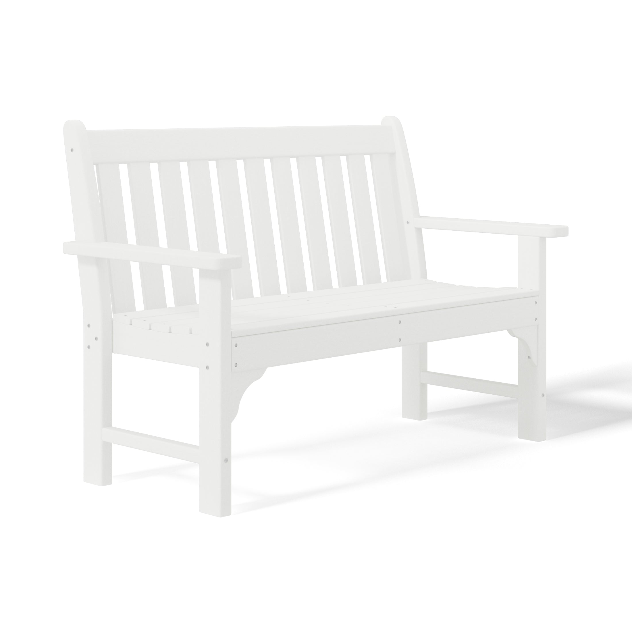 Tuscany 51" Garden Bench White Seahawk Designs Patio Benches