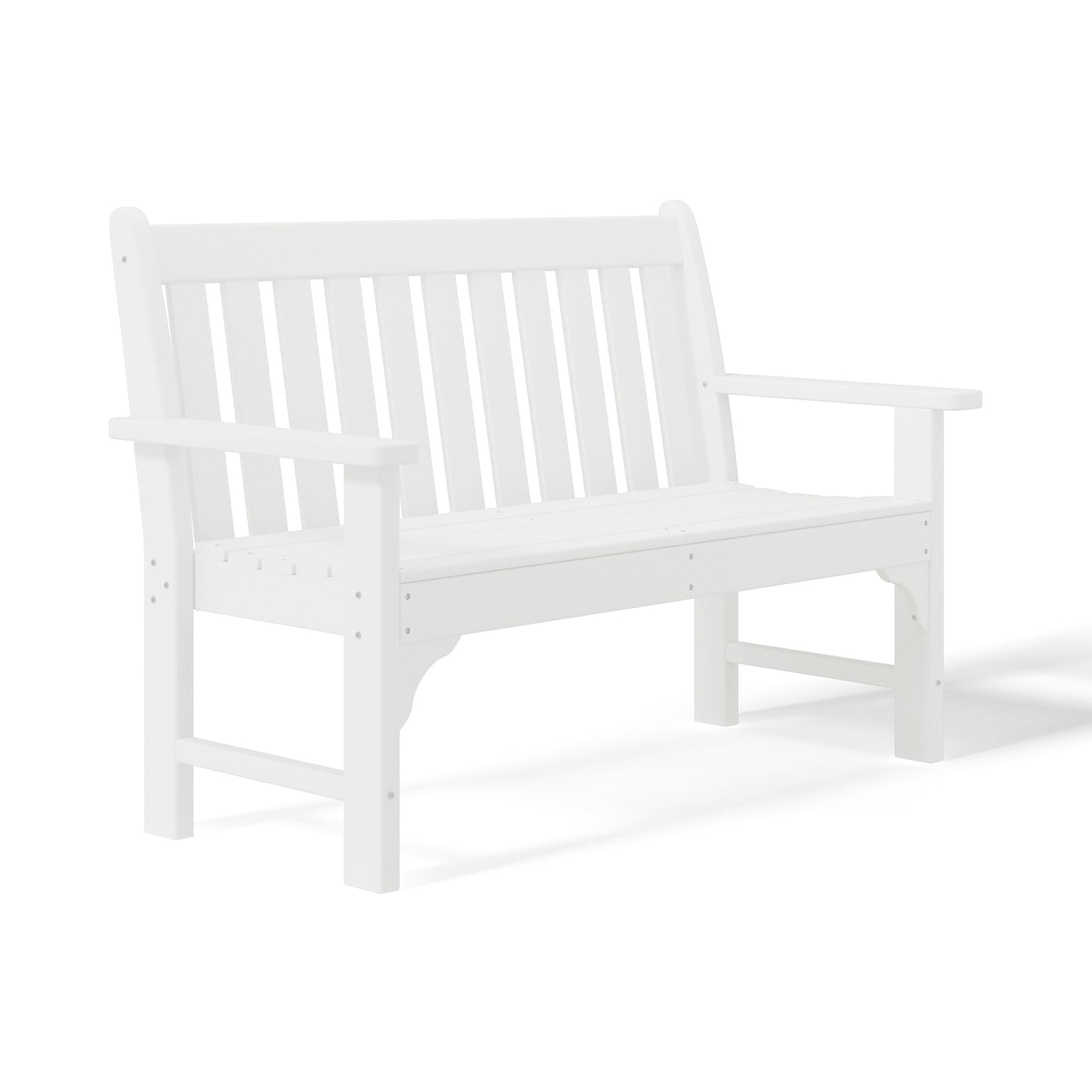 Tuscany 51" Garden Bench White Seahawk Designs Patio Benches