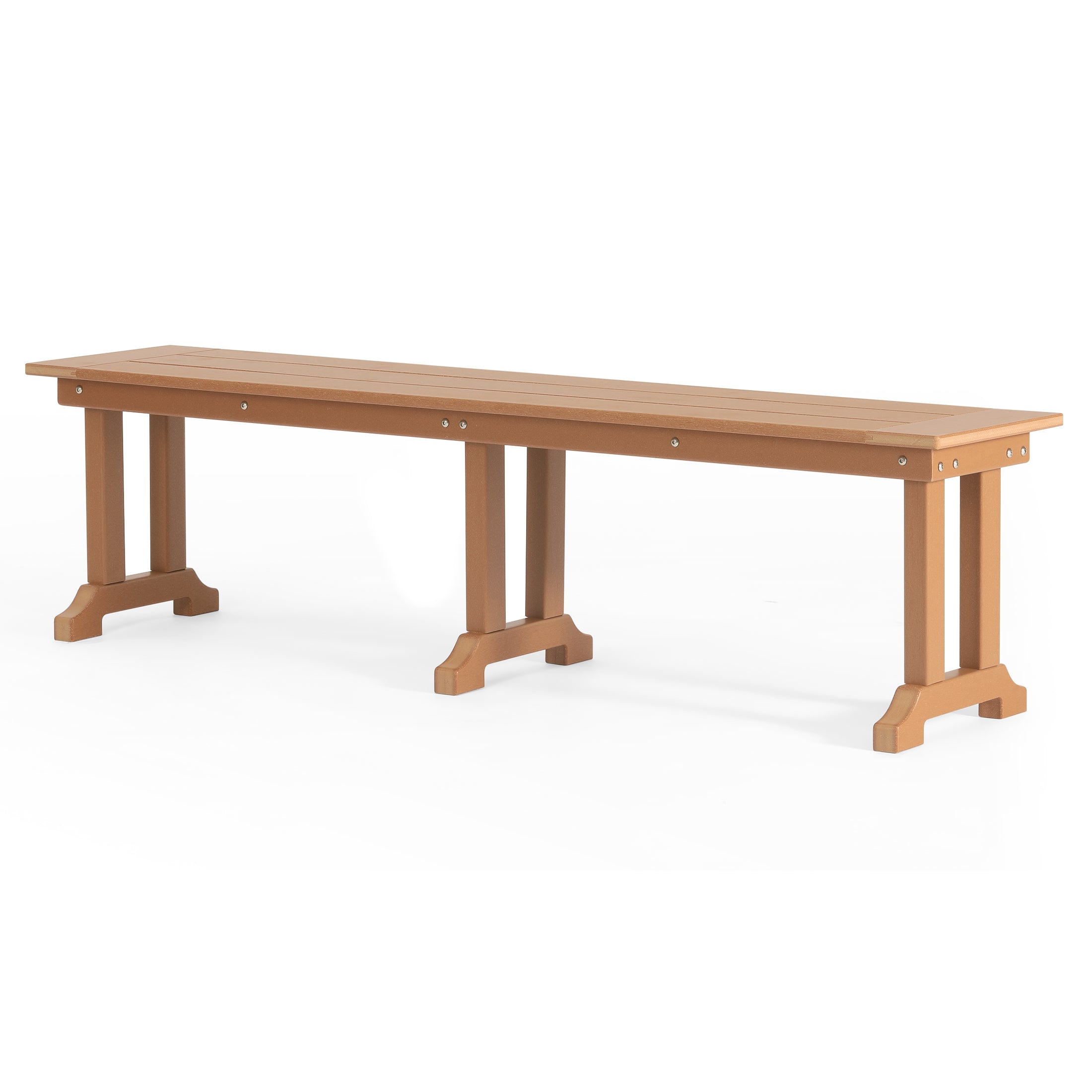 Tuscany All-Weather Outdoor 65" Trestle Dining Bench Seahawk Designs Patio Benches