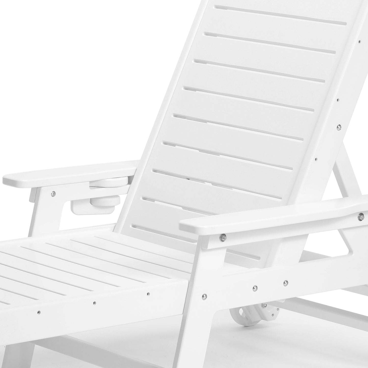 Santa Barbara Reclining Chaise Lounge with Cup Holder and Wheels Seahawk Designs Patio Chaise Lounges