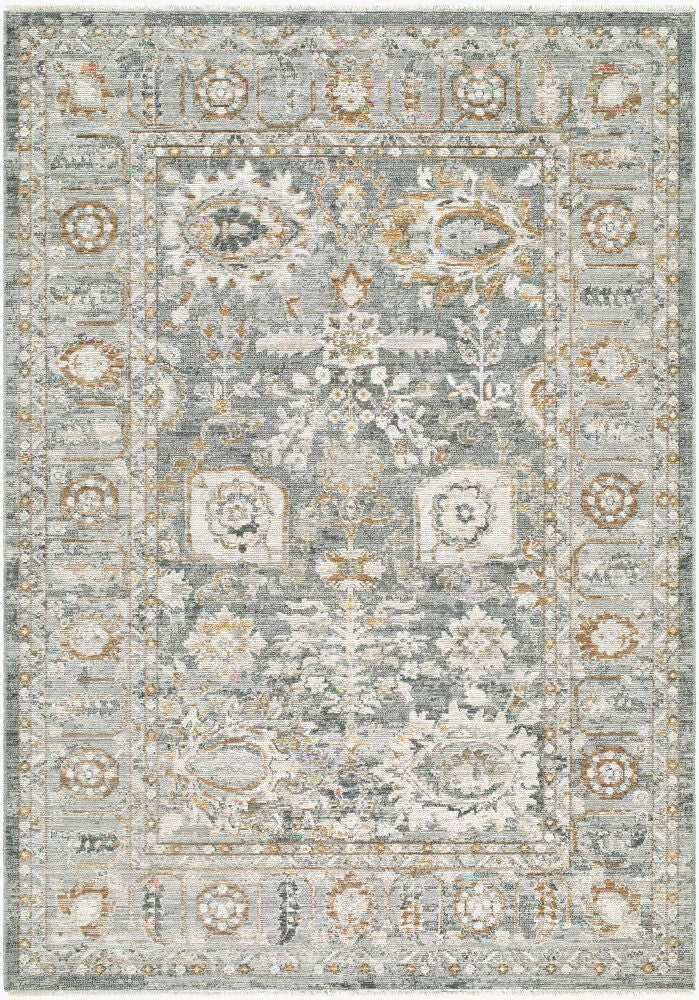 Jane Machine Woven Rug — Beige/Charcoal
