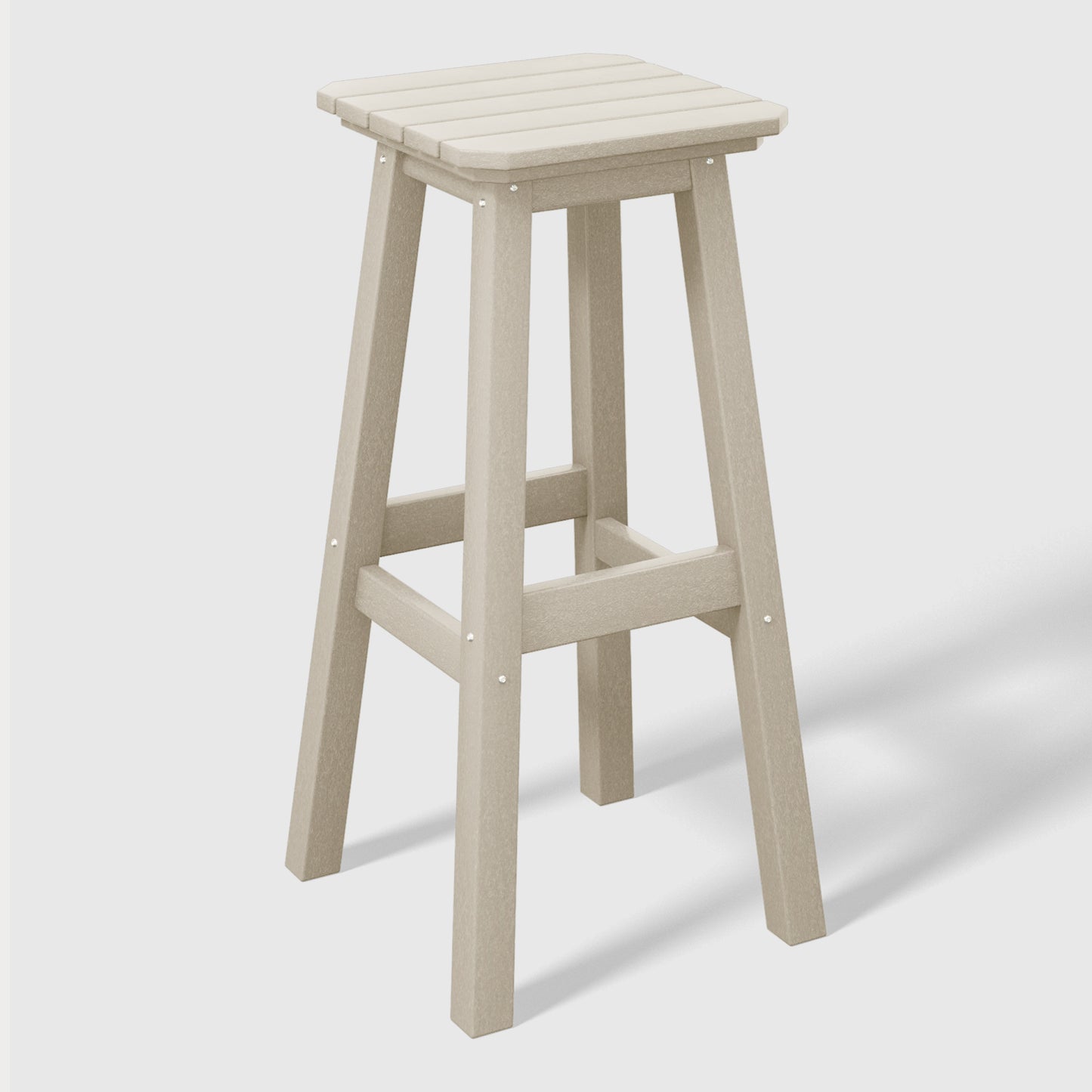 Stockholm All-Weather Outdoor Square Bar Stool (29" Height) Sand Seahawk Designs Patio Bar & Counter Stools