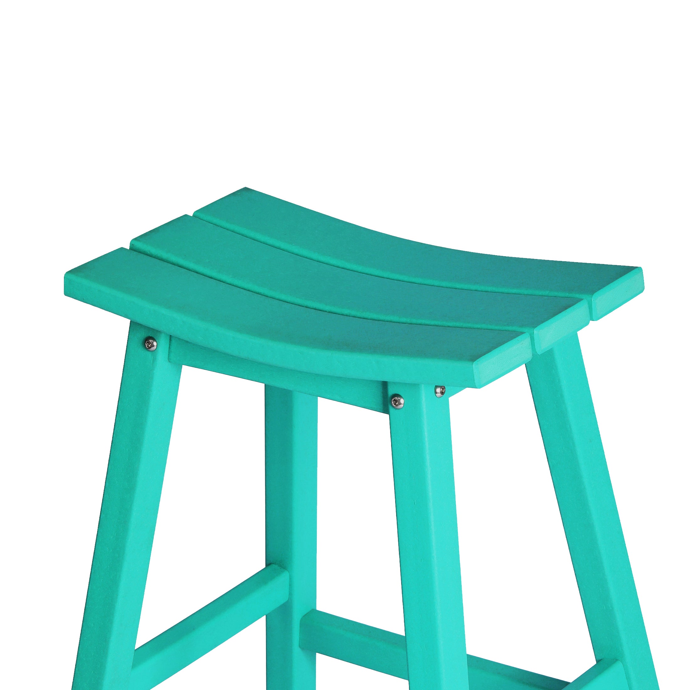Stockholm All-Weather Outdoor Saddle Bar Stool (29" Height) Seahawk Designs Patio Bar & Counter Stools