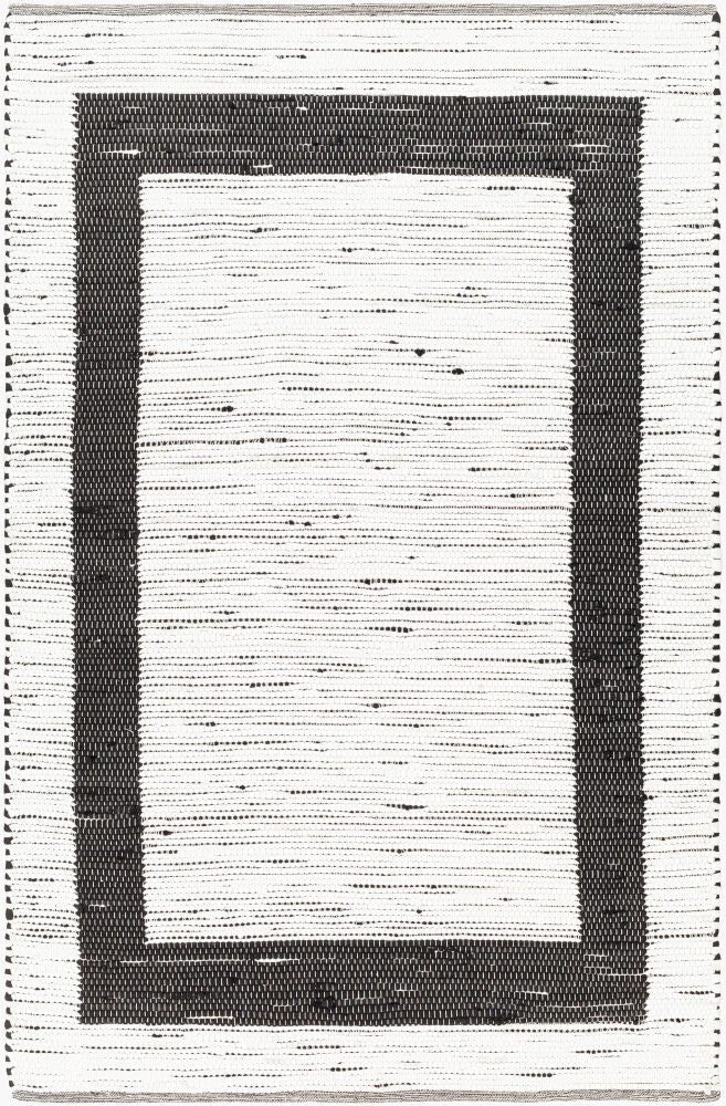 Jean Handmade Rug — Black/Ivory