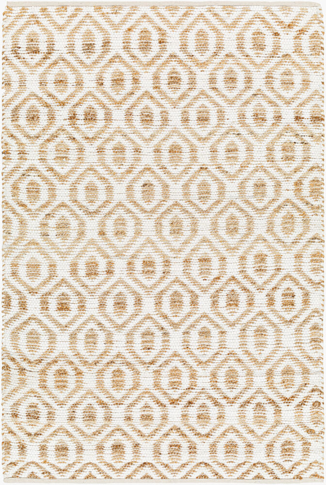Jean Handmade Rug — Tan/White